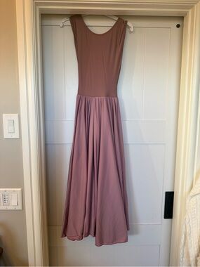 Sleeveless Mauve Flowing Maxi lyrical or contemporary costume